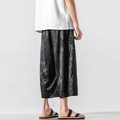 Sleek Hakama-Inspired Trousers -  adjustable waist - Modern Hakama-Inspired Trousers for Effortless Style - View 3