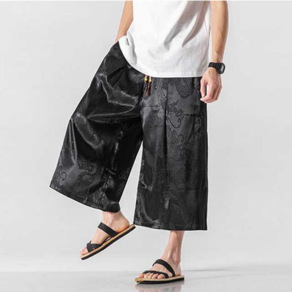 Sleek Hakama-Inspired Trousers - comfortable trousers - Modern Hakama-Inspired Trousers for Effortless Style - Main view