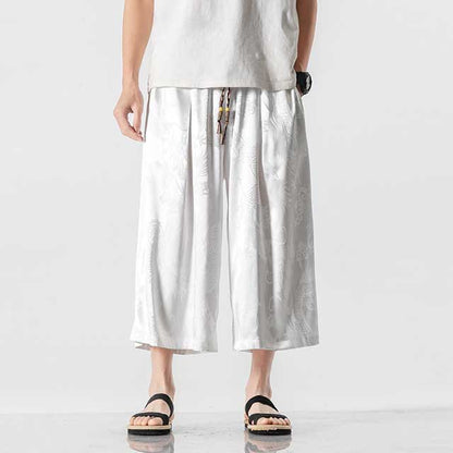 Sleek Hakama-Inspired Trousers -  stylish pants - Modern Hakama-Inspired Trousers for Effortless Style - View 6