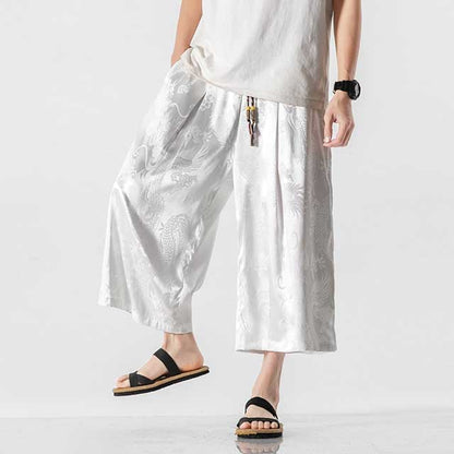 Sleek Hakama-Inspired Trousers -  trendy mens pants - Modern Hakama-Inspired Trousers for Effortless Style - View 7