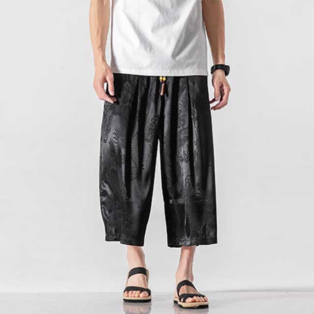 Sleek Hakama-Inspired Trousers -  versatile casual wear - Modern Hakama-Inspired Trousers for Effortless Style - View 8