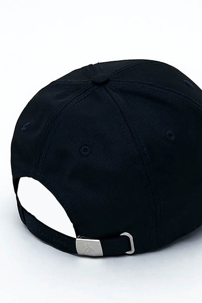 Sleek Metal Plate Black Cap - modern street style cap - Sleek Black Cap with Metal Plate for Street Style - View 9
