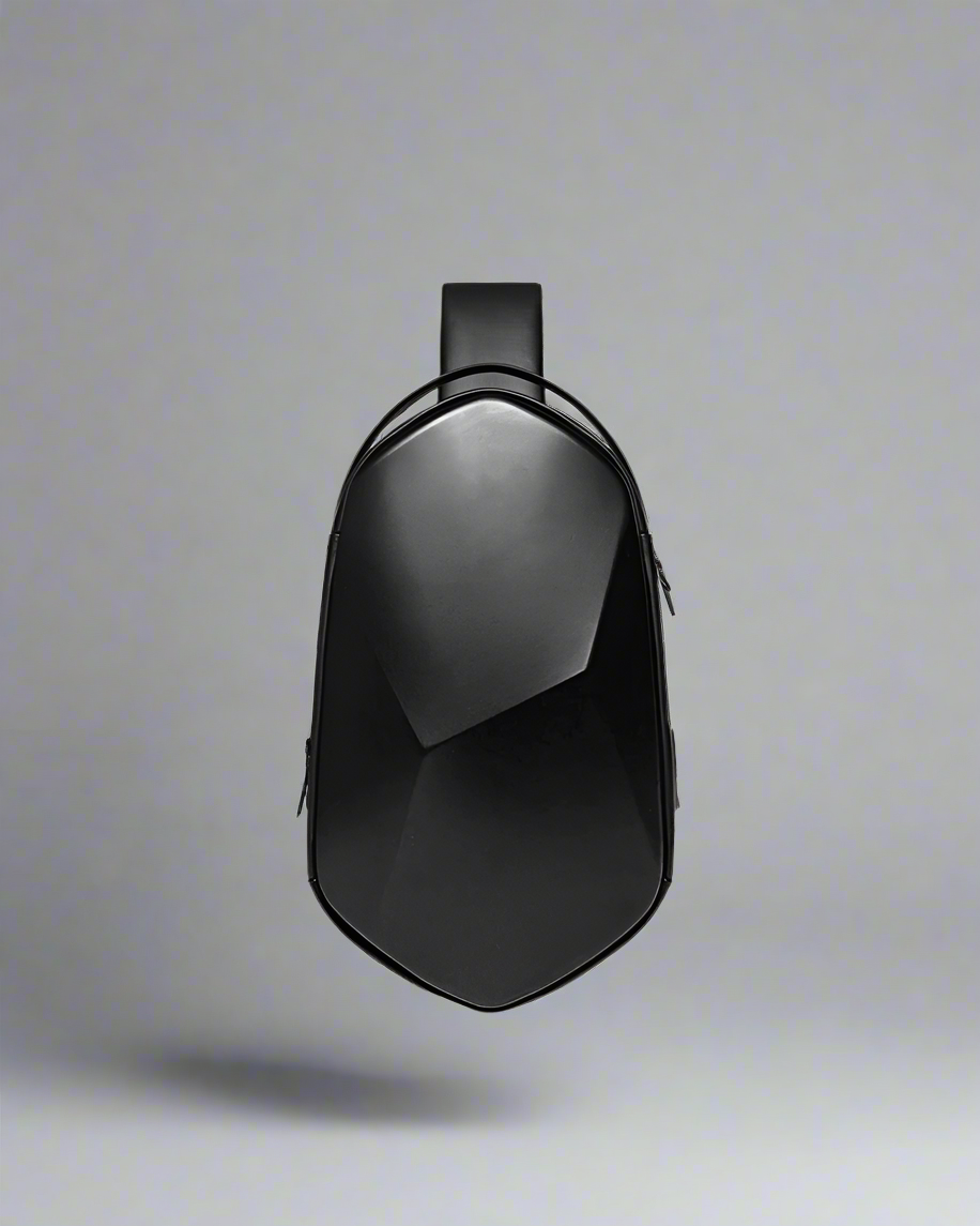 Sleek Polyhedron Sling Backpack - sling backpack - Sleek Polyhedron Sling Backpack with USB Charging - View 2