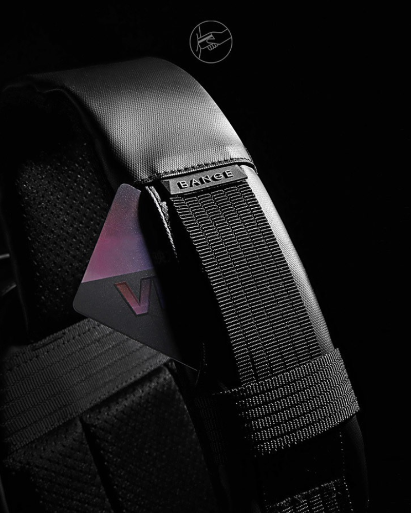 Sleek Polyhedron Sling Backpack - sling backpack - Sleek Polyhedron Sling Backpack with USB Charging - View 9
