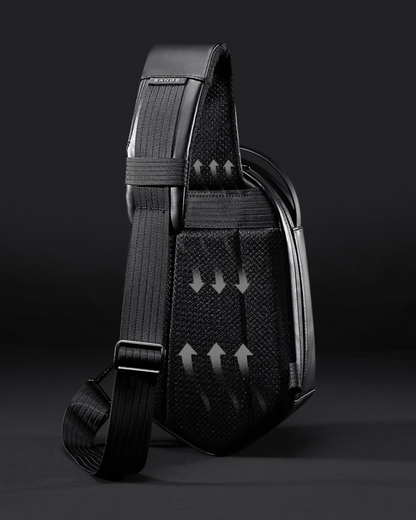 Sleek Polyhedron Sling Backpack -  travel backpack with security - Sleek Polyhedron Sling Backpack with USB Charging - View 6