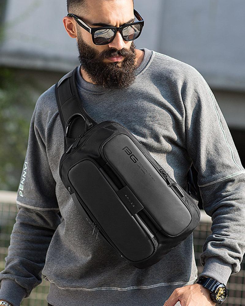 Sleek Tech Sling Backpack -  durable materials - Sleek Tech Sling Backpack with USB Port - View 3