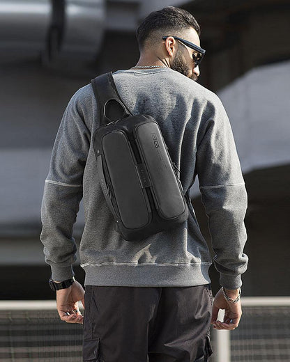 Sleek Tech Sling Backpack -  shock-absorbing back pad - Sleek Tech Sling Backpack with USB Port - View 4