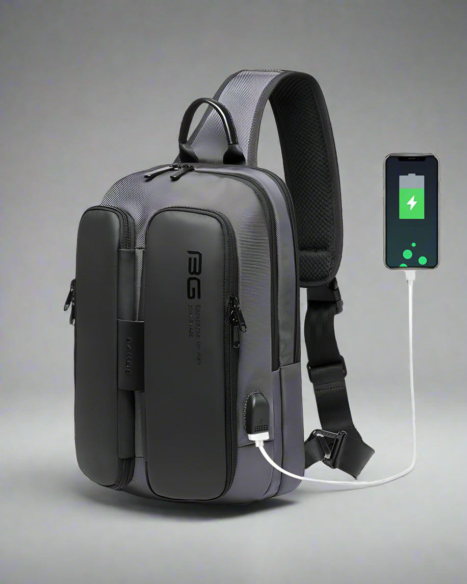 Sleek Tech Sling Backpack - sling backpack - Sleek Tech Sling Backpack with USB Port - View 2