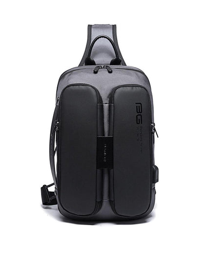 Sleek Tech Sling Backpack -  techwear bag - Sleek Tech Sling Backpack with USB Port - View 11