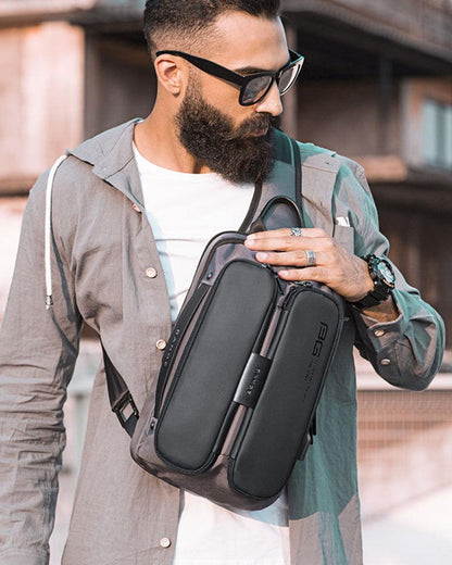 Sleek Tech Sling Backpack -  usb charging - Sleek Tech Sling Backpack with USB Port - View 6