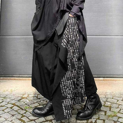 Sleek Wide-Leg Hakama Trousers -  casual wear - Sleek Wide-Leg Hakama Trousers for Modern Style - View 3