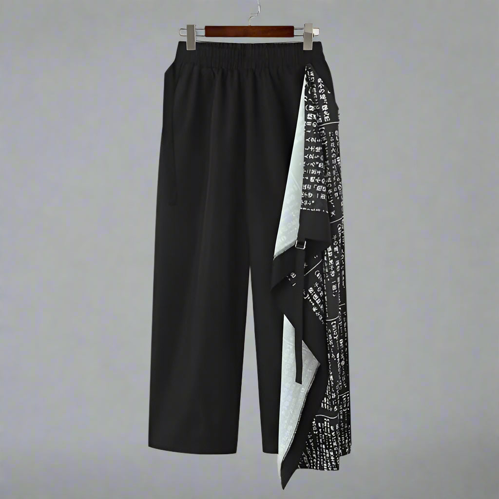 Sleek Wide-Leg Hakama Trousers -  formal wear - Sleek Wide-Leg Hakama Trousers for Modern Style - View 5