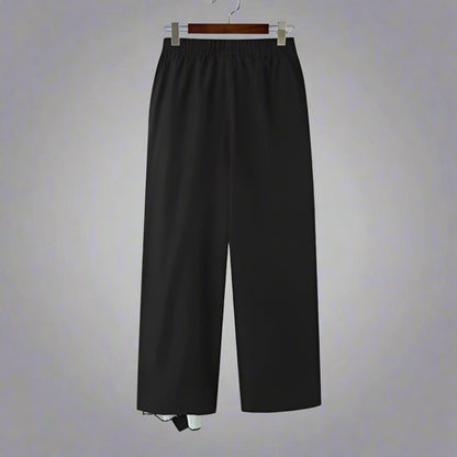 Sleek Wide-Leg Hakama Trousers -  stylish trousers - Sleek Wide-Leg Hakama Trousers for Modern Style - View 6
