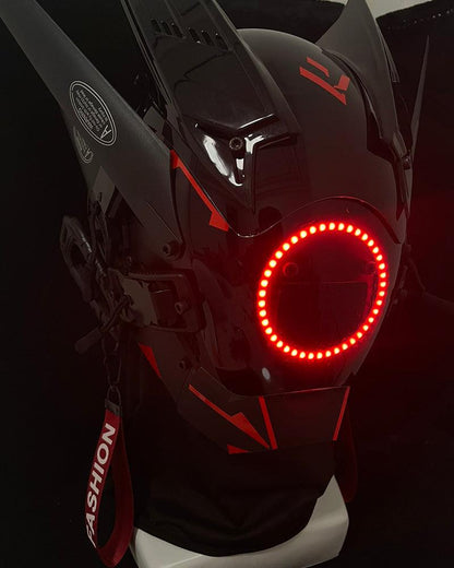 Smart LED Cyberpunk Helmet - cyberpunk helmet - LED Cyberpunk Helmet for Creative Costume Adventures - View 2