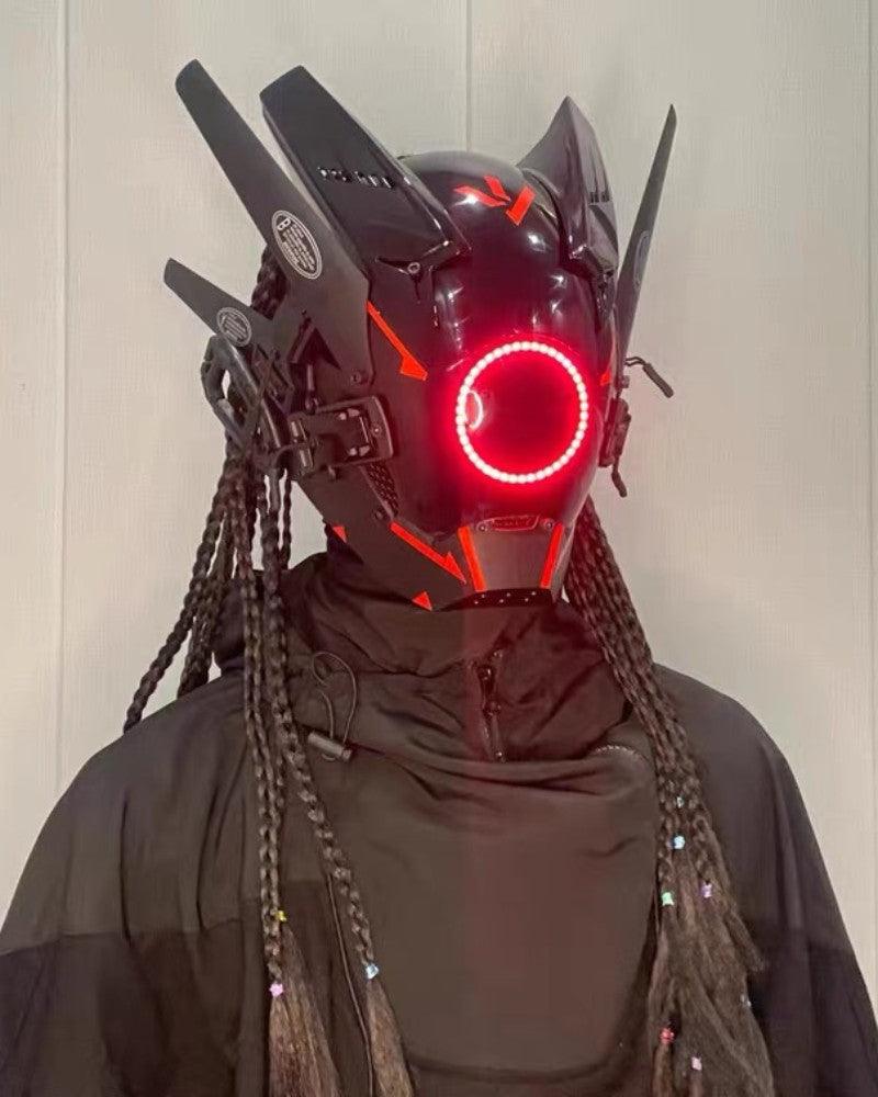 Smart LED Cyberpunk Helmet -  led helmet - LED Cyberpunk Helmet for Creative Costume Adventures - View 4
