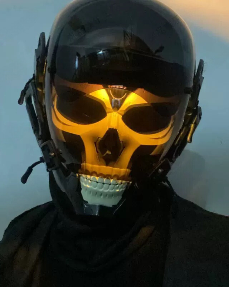 Smart LED Skull Cyberpunk Helmet -  led mask - Cyberpunk LED Skull Helmet for Unique Style - View 10