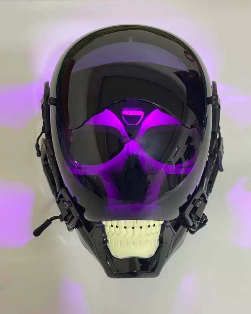 Smart LED Skull Cyberpunk Helmet -  party mask - Cyberpunk LED Skull Helmet for Unique Style - View 5