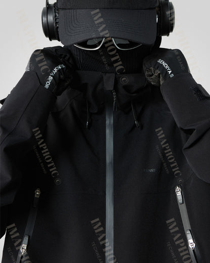 Soft Shell Black Windbreaker Jacket -  winter essential - Stylish Black Windbreaker Jacket for Winter Adventures - View 9