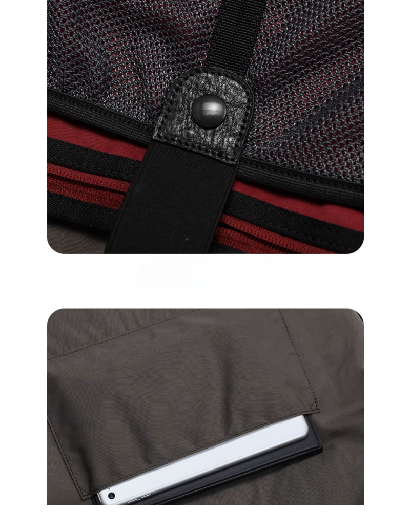 Spacious Elite Messenger Bag -  nylon bag - Soft Techwear Horizontal Messenger Bag with Versatile Style - View 11
