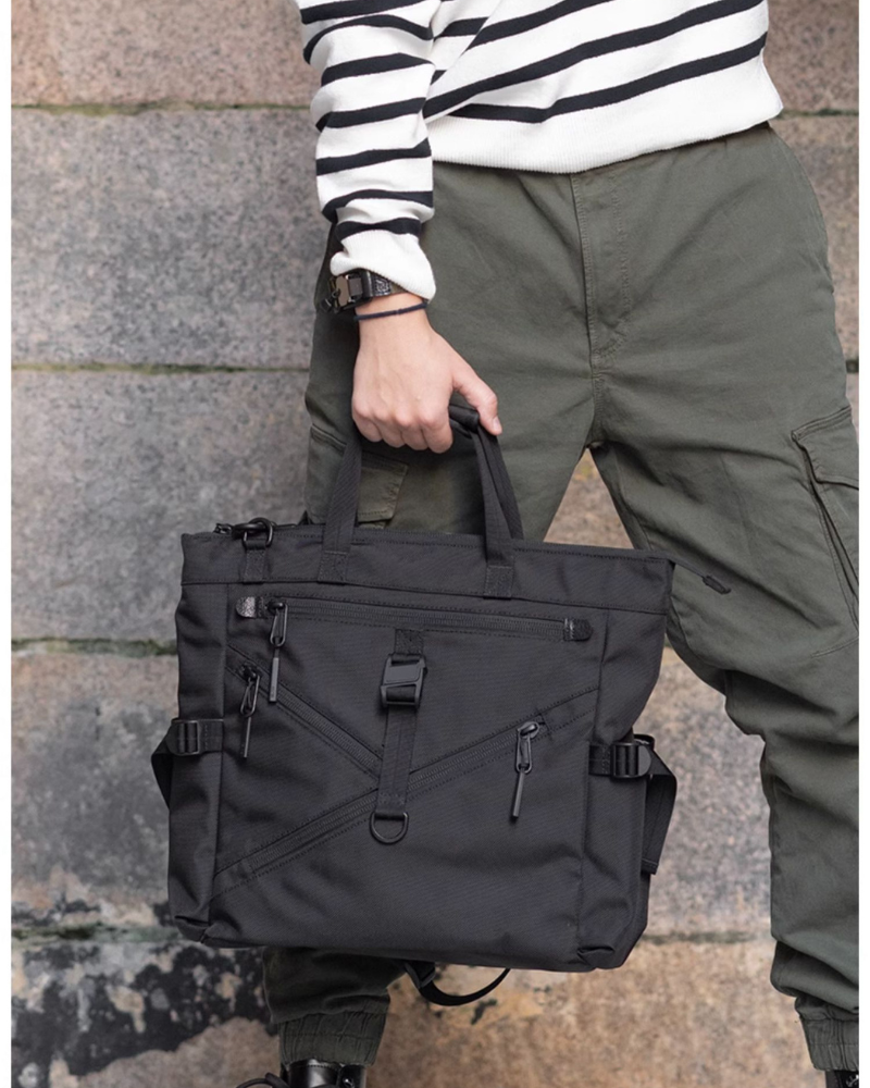Spacious Elite Messenger Bag - soft messenger bag - Soft Techwear Horizontal Messenger Bag with Versatile Style - View 2