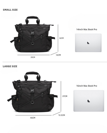 Spacious Elite Messenger Bag -  streetwear - Soft Techwear Horizontal Messenger Bag with Versatile Style - View 5
