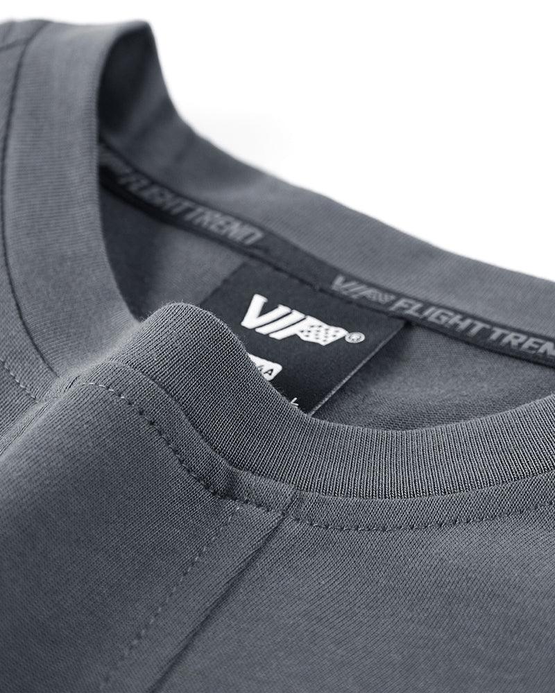 Splice Techwear Tee -  breathable fabric tee - Splice Techwear Tee - Functional Gray T-shirt - View 3