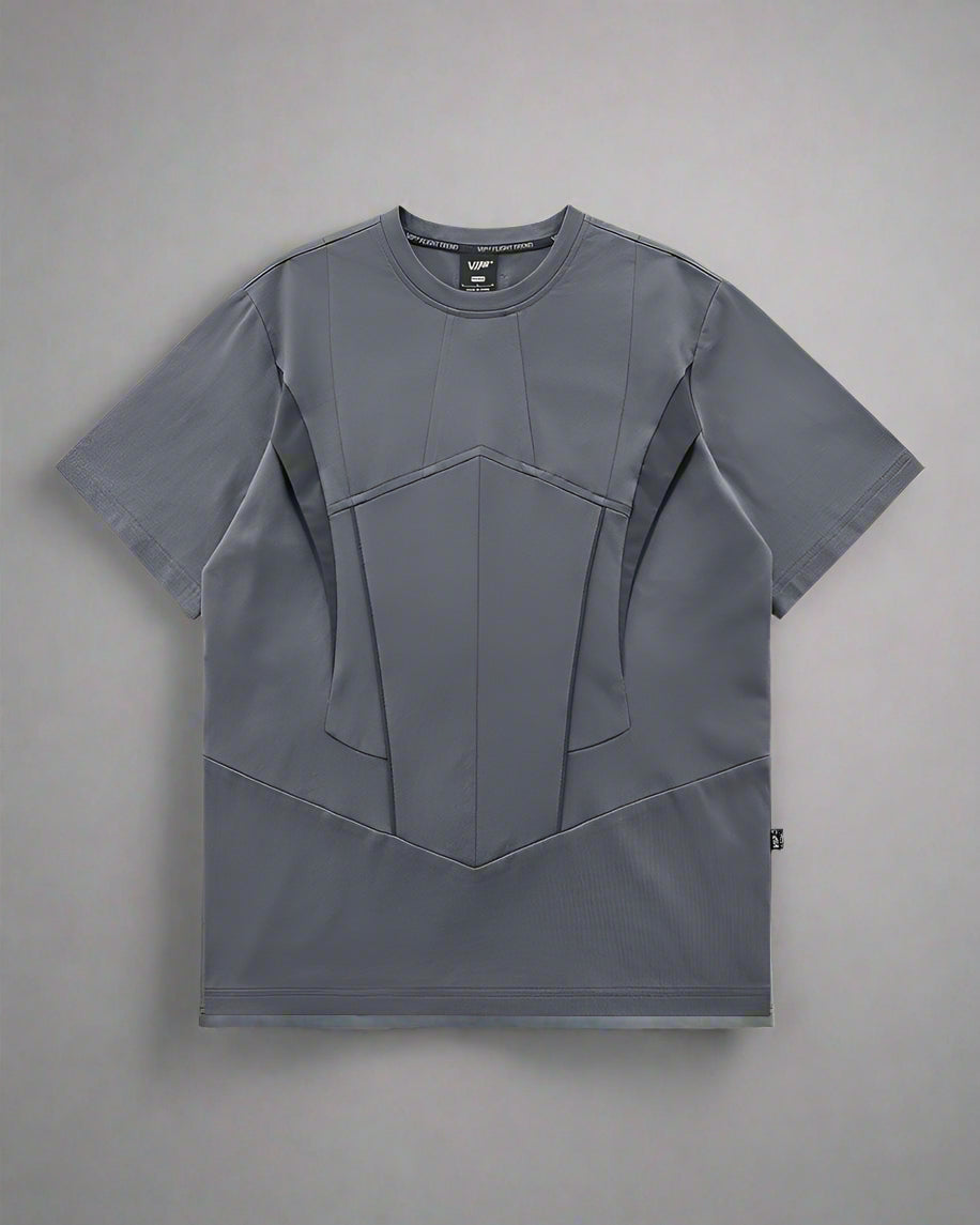 Splice Techwear Tee - comfortable techwear top - Splice Techwear Tee - Functional Gray T-shirt - Main view