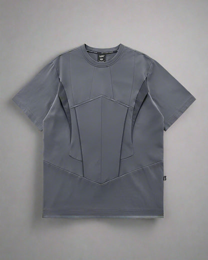 Splice Techwear Tee - comfortable techwear top - Splice Techwear Tee - Functional Gray T-shirt - Main view