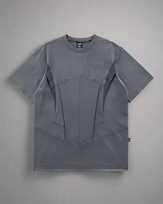 Splice Techwear Tee - comfortable techwear top - Splice Techwear Tee - Functional Gray T-shirt - Main view