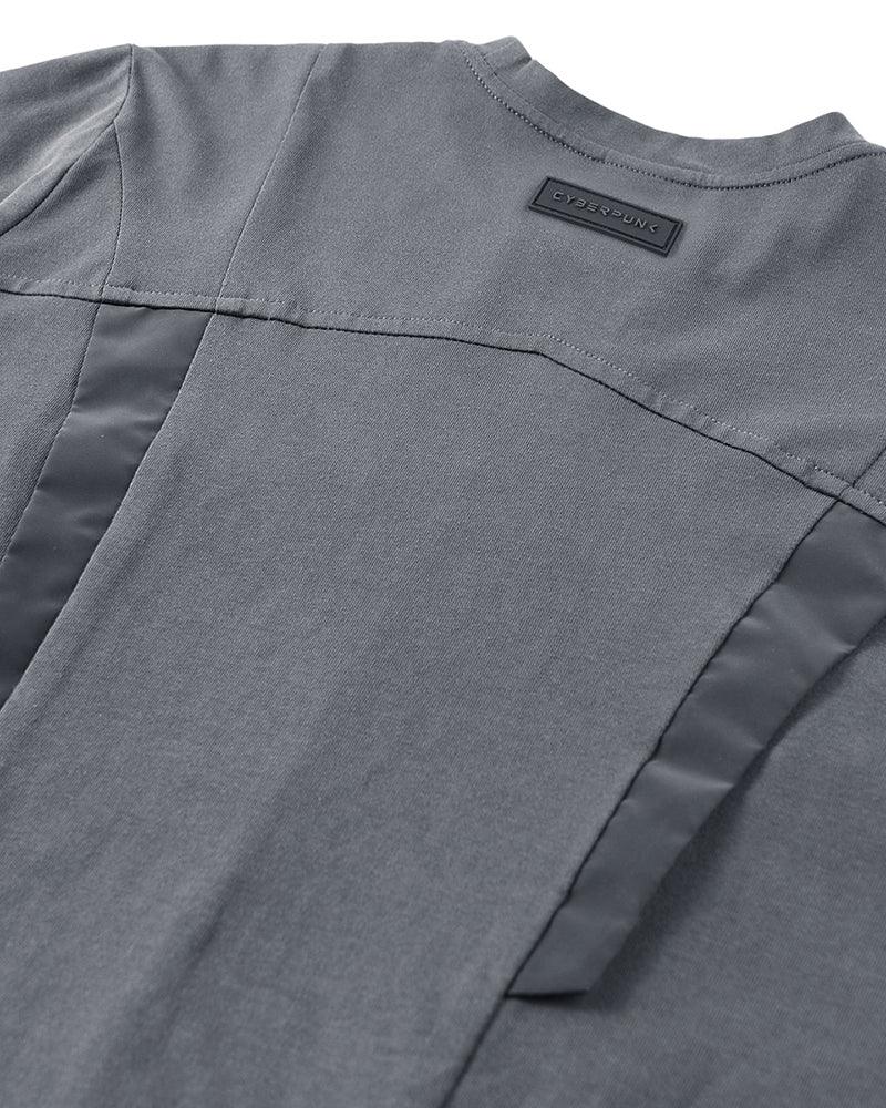 Splice Techwear Tee -  comfortable tee - Splice Techwear Tee - Functional Gray T-shirt - View 4