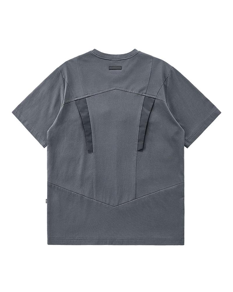 Splice Techwear Tee - techwear - Splice Techwear Tee - Functional Gray T-shirt - View 2