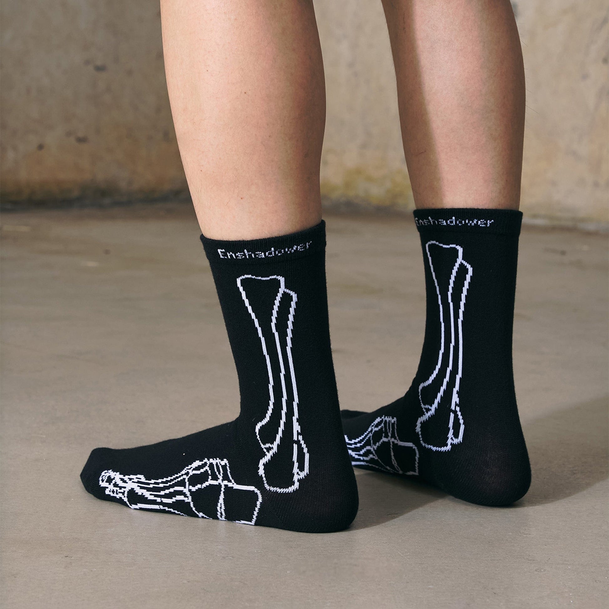 Socks - Spooky Style Skeleton Socks - Accessories by Imaphotic