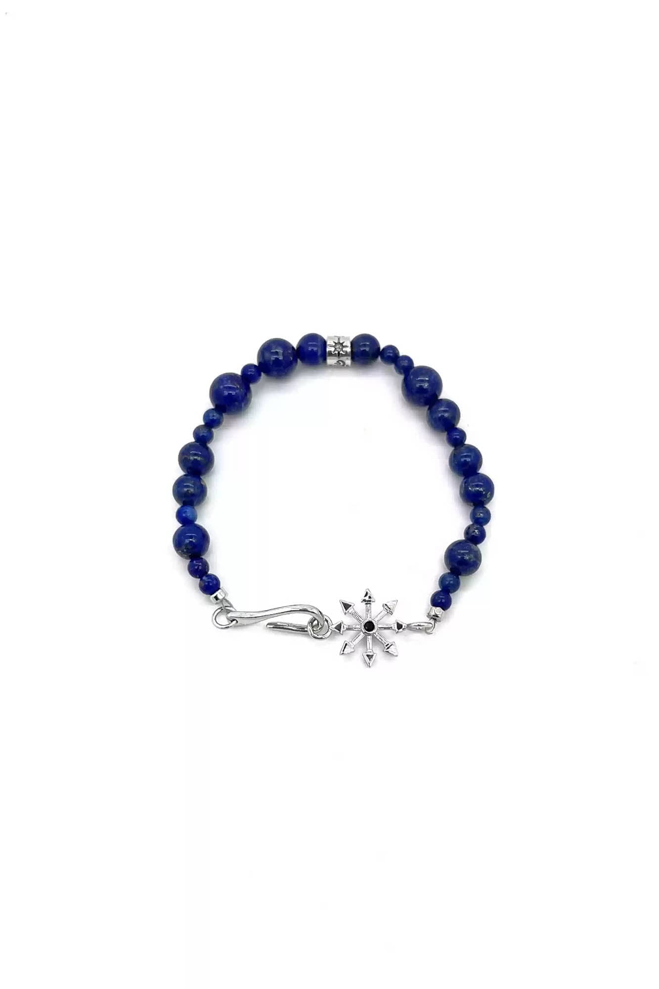 St dazzling Lapis Lazuli Bracelet - lapis lazuli - Lapis Lazuli Beaded Bracelet with Chaos Star Symbol - View 10