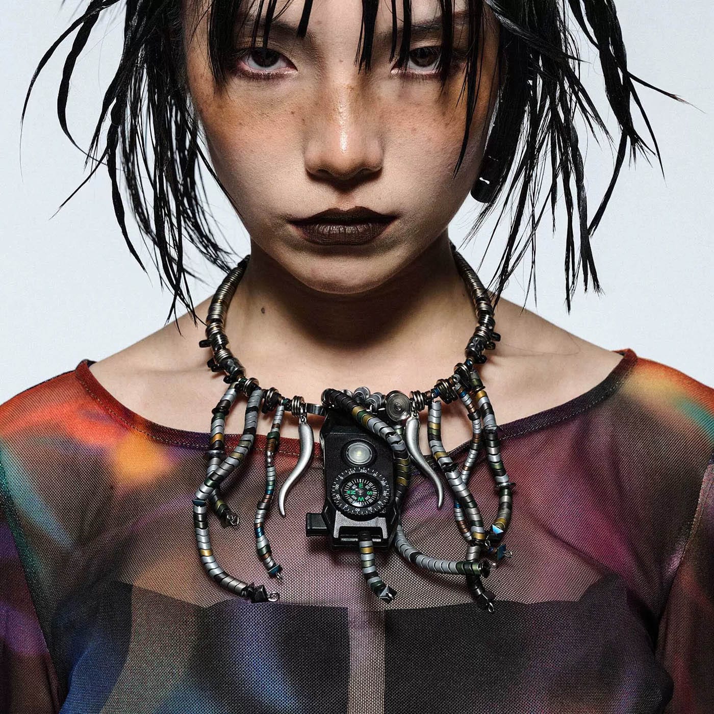 Necklace - Stainless Steel Compass Necklace - Accessories by Imaphotic