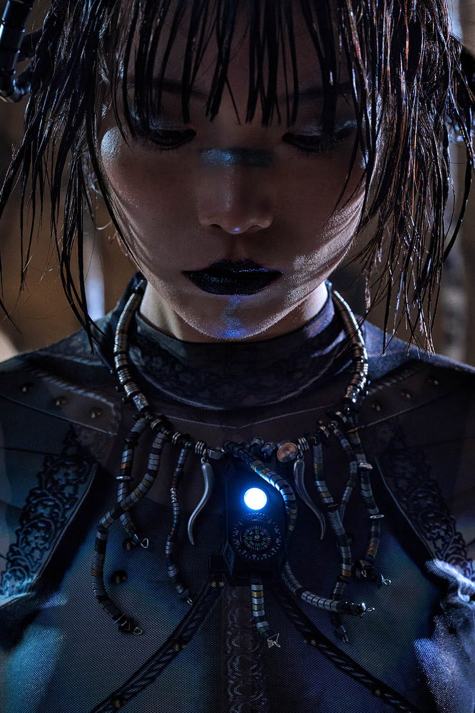 Necklace - Stainless Steel Compass Necklace - Accessories by Imaphotic