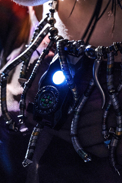 Stainless Steel Compass Necklace - functional compass necklace - Stainless Steel Compass Necklace with Unique Design - View 17