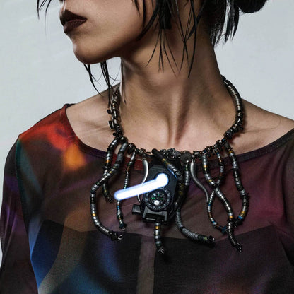 Stainless Steel Compass Necklace - stainless steel - Stainless Steel Compass Necklace with Unique Design - View 3