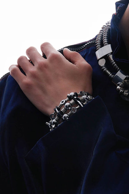 Stainless Steel Stealth Bracelet -  everyday wear bracelet - Industrial Style Stainless Steel Stealth Bracelet - View 4