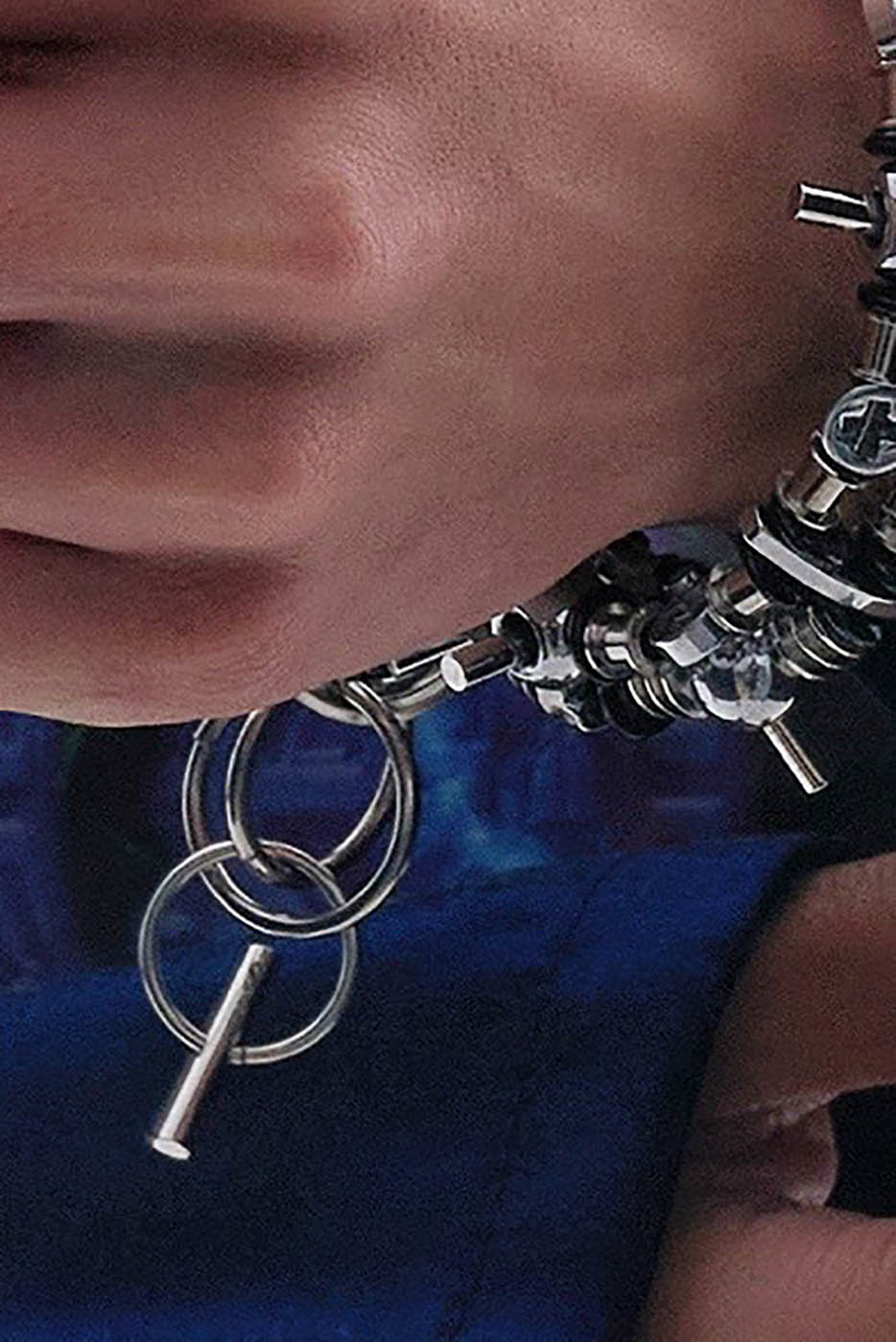 Stainless Steel Stealth Bracelet -  fashion accessory - Industrial Style Stainless Steel Stealth Bracelet - View 5