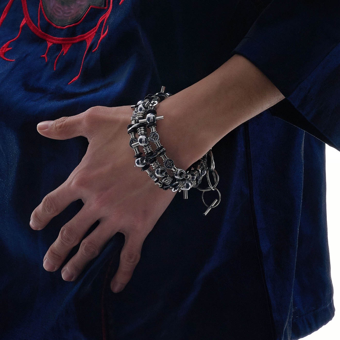 Stainless Steel Stealth Bracelet - unique design bracelet - Industrial Style Stainless Steel Stealth Bracelet - View 2