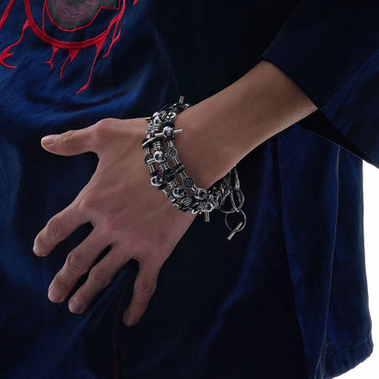 Stainless Steel Stealth Bracelet - unique design bracelet - Industrial Style Stainless Steel Stealth Bracelet - View 2