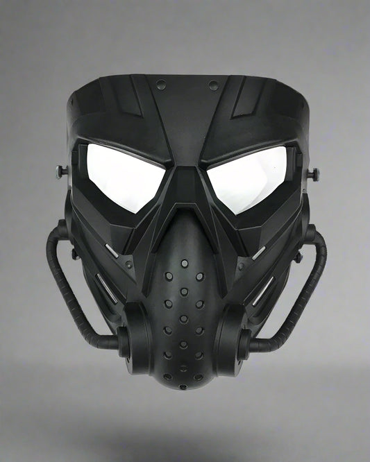 Stealth Black Tactical Face Mask - lightweight tactical mask - Tactical Face Mask in Stealth Black for Outdoor Adventures - Main view