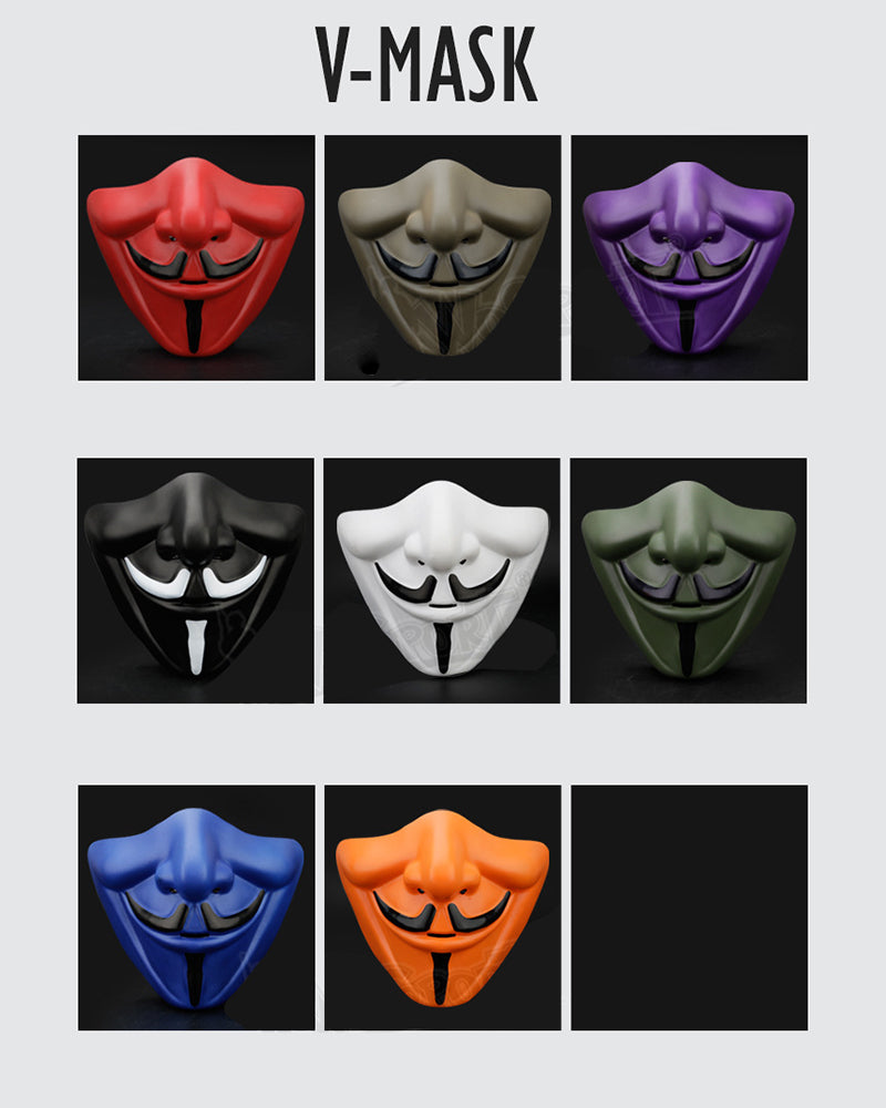 Stealth Tech Face Mask -  costume mask - Stealth Tech Half-Face Mask for Costumes and Events - View 12
