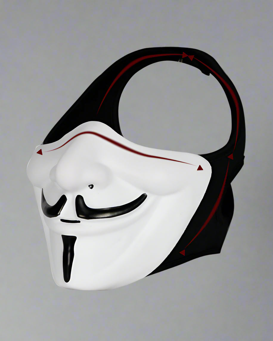 Stealth Tech Face Mask - unique masks for events - Stealth Tech Half-Face Mask for Costumes and Events - View 9