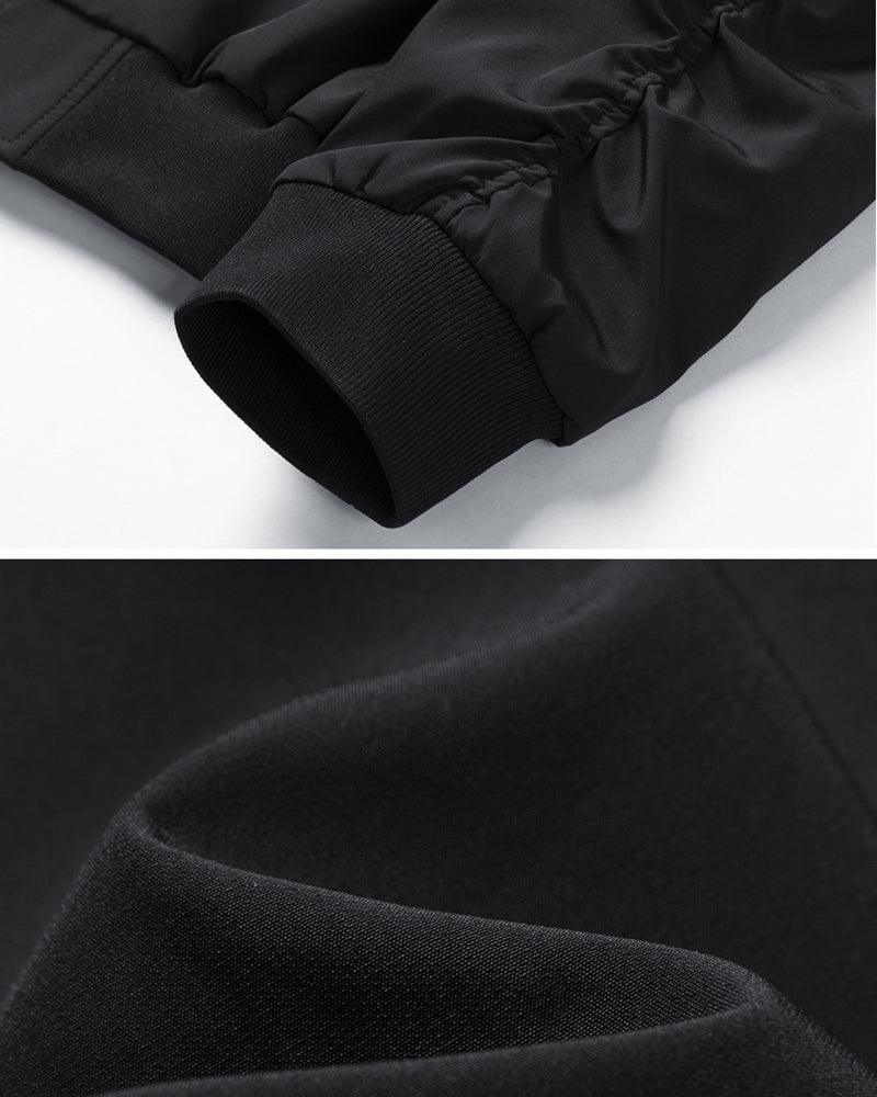 Stealth Urban Bomber Jacket -  modern aesthetic bomber - Urban Black Bomber Jacket for Modern Style and Comfort - View 5
