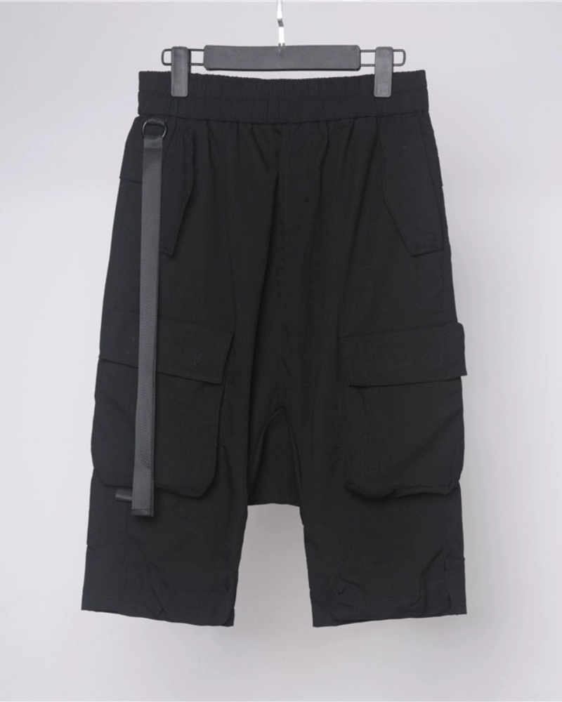 Stealth Utility Long Cargo Shorts - cargo shorts - Stealth Utility Long Cargo Shorts for Ultimate Comfort - View 10