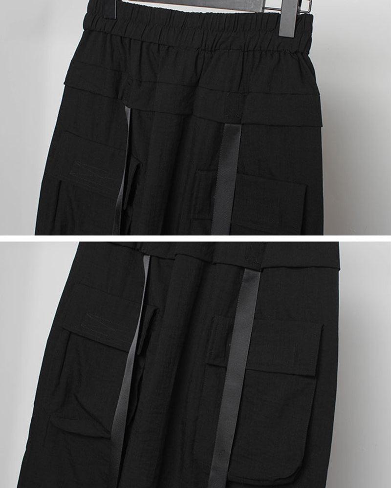 Stealth Utility Long Cargo Shorts - functional cargo shorts - Stealth Utility Long Cargo Shorts for Ultimate Comfort - View 11