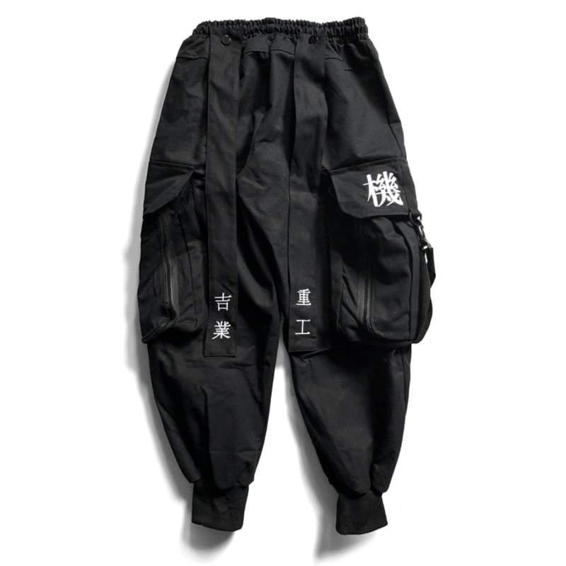 Stealthy Black Cargo Trousers -  comfortable fit - Stylish Black Cargo Trousers for Everyday Adventures - View 4