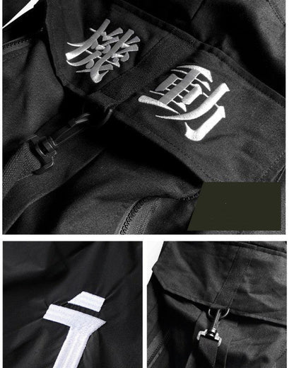 Stealthy Black Cargo Trousers -  ergonomic design cargo pants - Stylish Black Cargo Trousers for Everyday Adventures - View 6