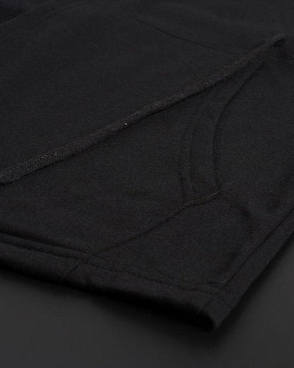 Stealthy Black Hooded Cloak -  comfortable cloak - Techwear Black Hooded Cloak for Stylish Comfort - View 11